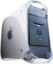 Perspective photo of a Power Macintosh G4