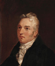 A painting of Samuel Taylor Coleridge staring intently to the left.